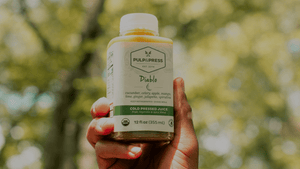 Pulp & Press Diablo juice bottom angle.