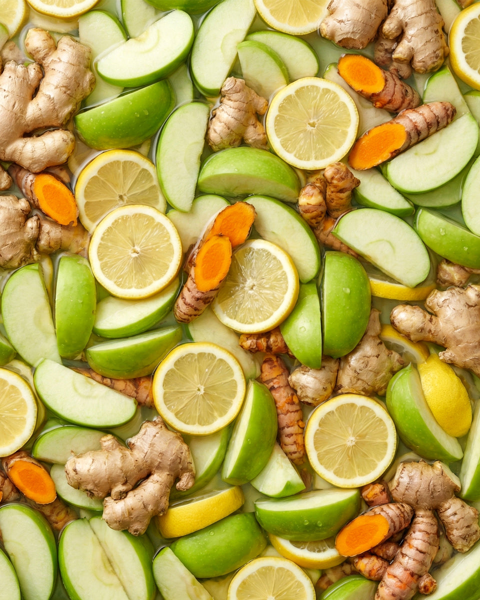 CELLDIA シェイク アップル 630g Apple, Lemon, Ginger & Turmeric Wellness Shot | Pulp & Press