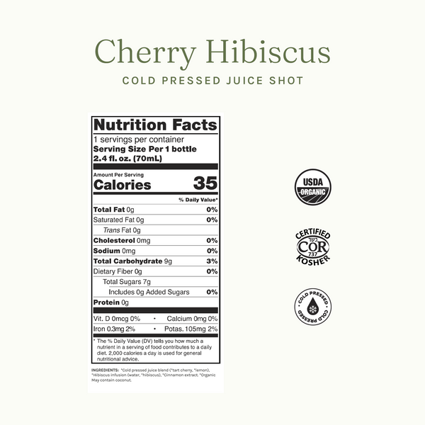 Cherry Hibiscus Wellness Shot